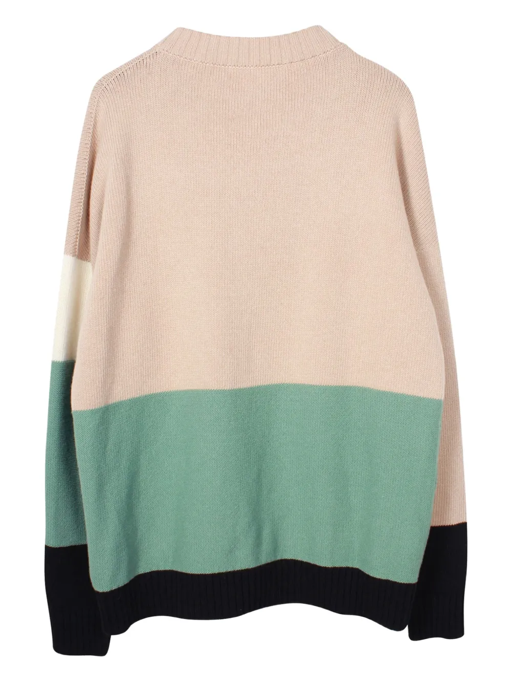 Pre-owned Off-white Colour-block Wool Sweater In Neutral