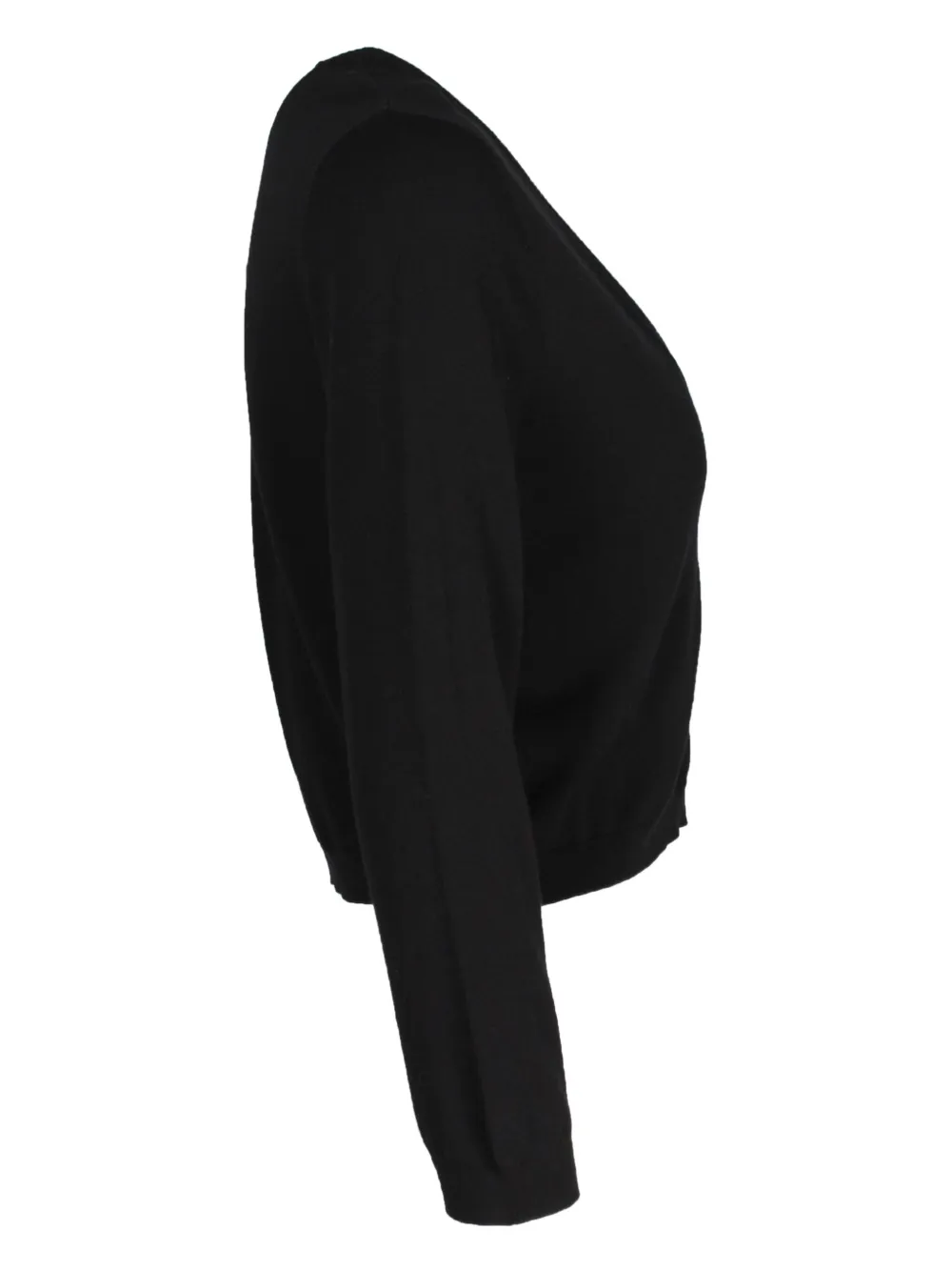 Pre-owned Weekend Max Mara Cropped Cardigan In Black