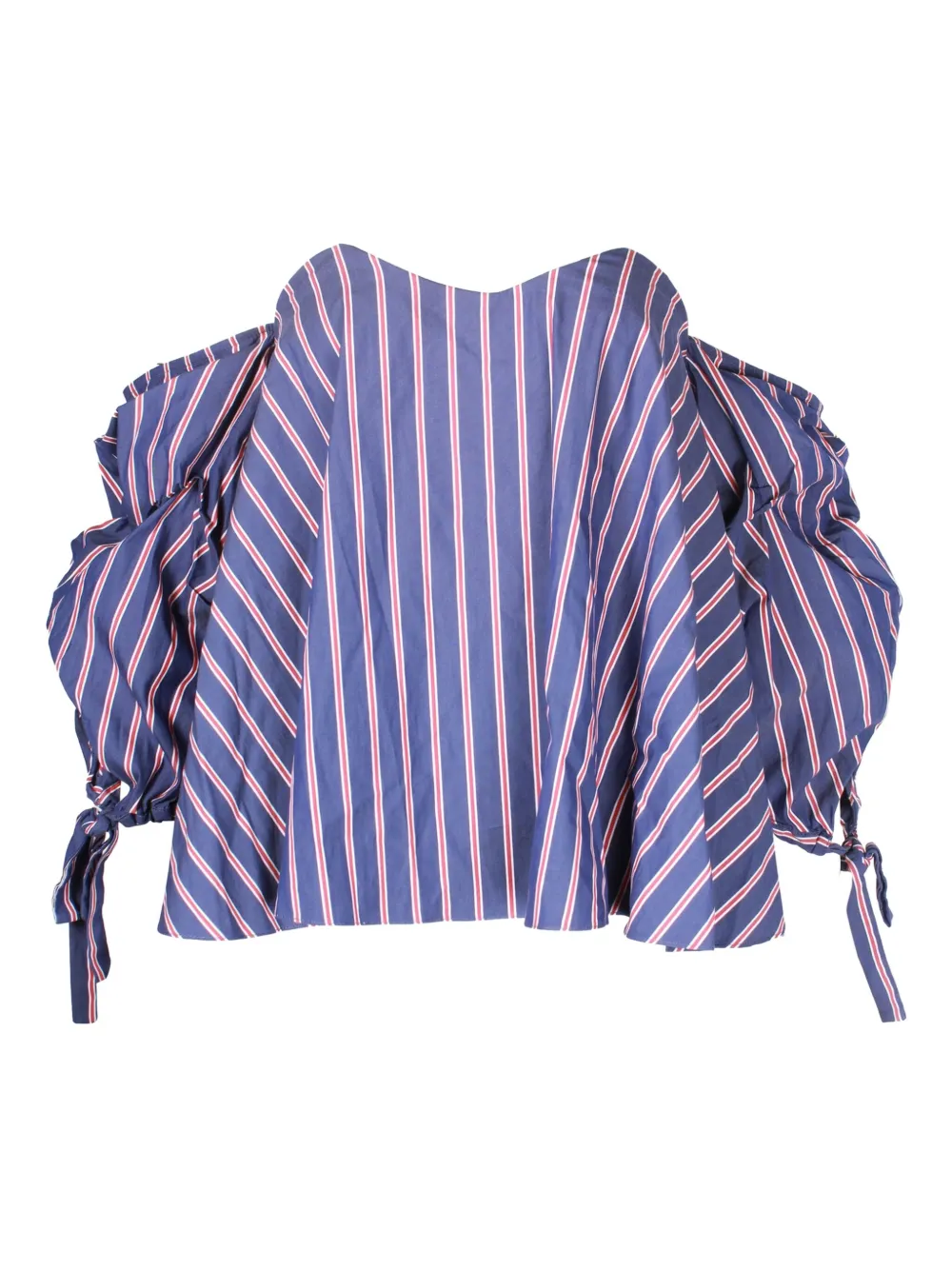 Caroline Constas striped off-shoulder top | Image 2