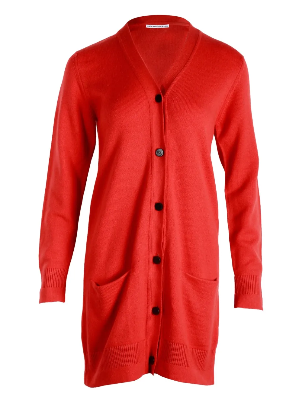 Pre-owned Hermes Cashmere Cardigan In Red