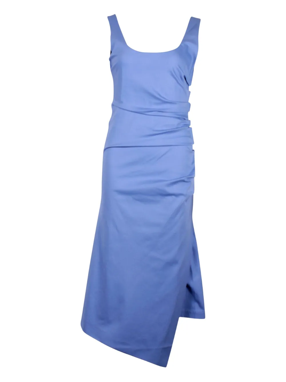 Sportmax Vintage gathered midi dress - Blauw