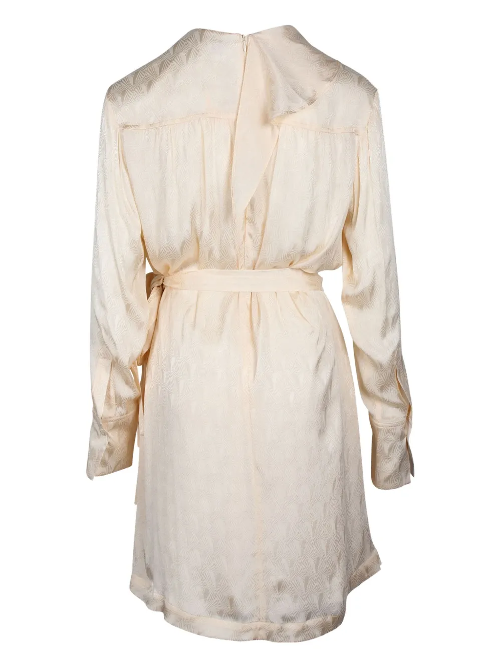 Victoria Beckham pleated wrap-effect mini dress - Wit