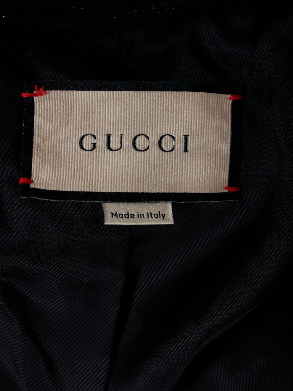 Pre-owned Gucci Double-breasted Jacket In Black