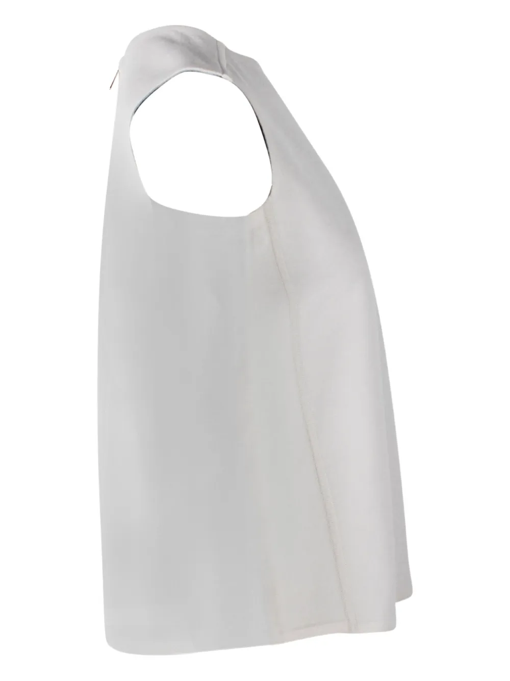 Pre-owned Hermes Double-face Cashmere Vest In White