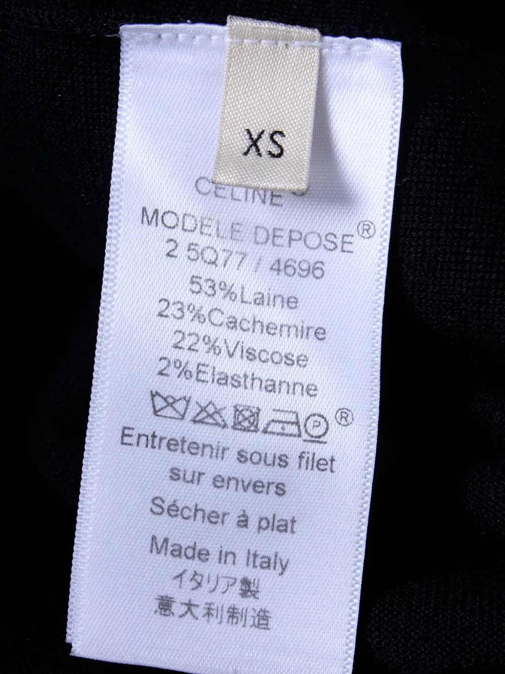 Pre-owned Celine Buttoned Cardigan In Black