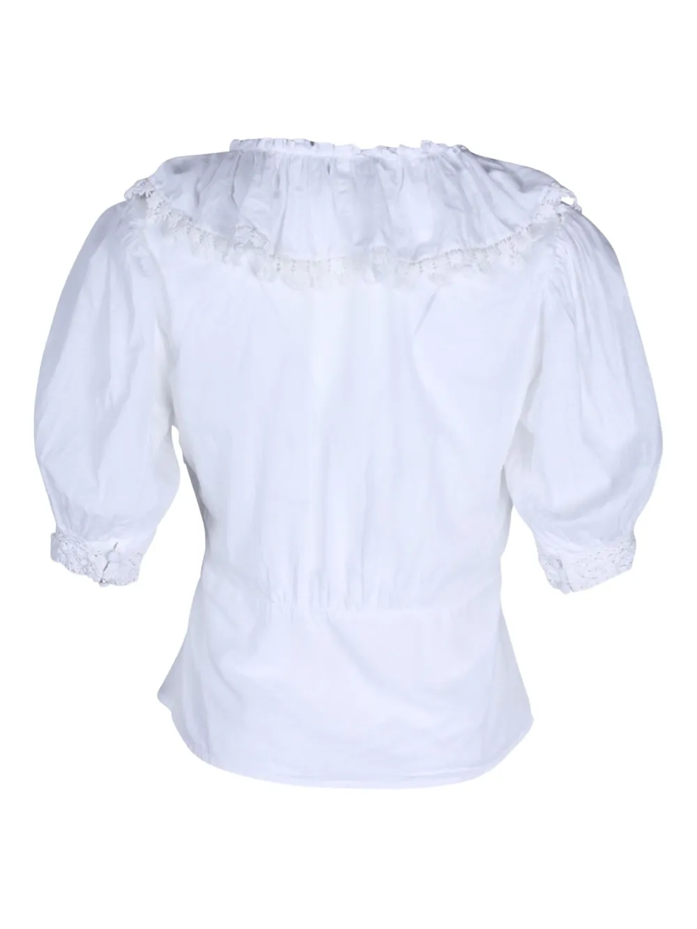 Rixo Rihanna lace-trimmed puff-sleeve blouse | Image 2