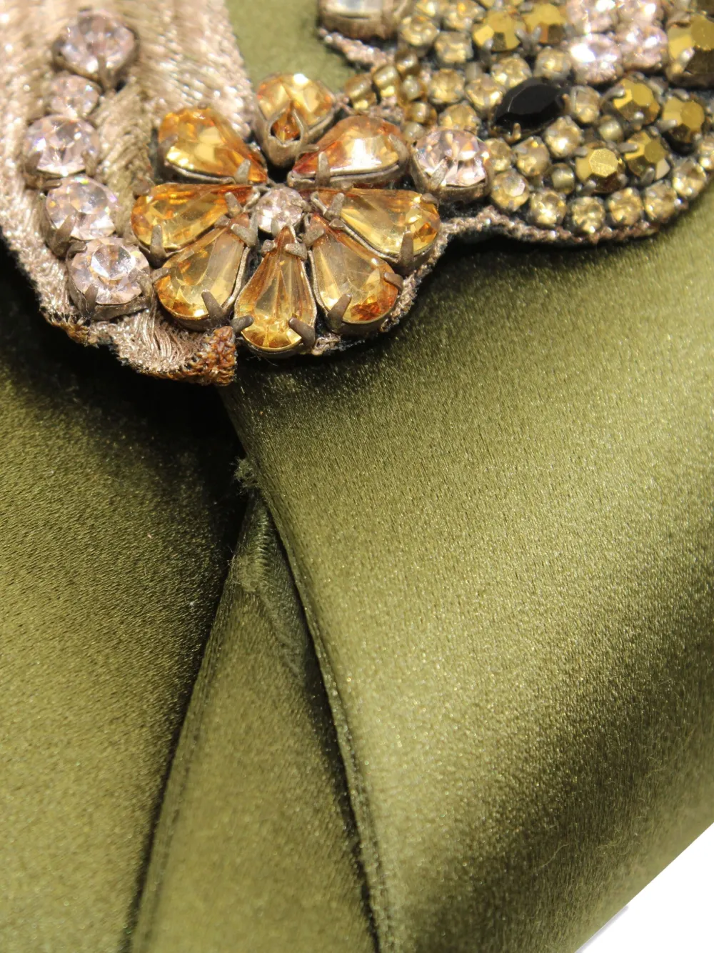 Pre-owned N°21 Embellished Knot-detail Sandals In Green