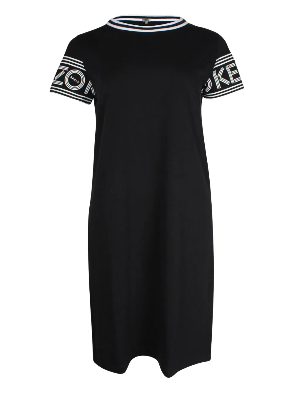 Kenzo Pre-Owned تيشيرت طويل بطبعة شعار الماركة | أسود | Image 1