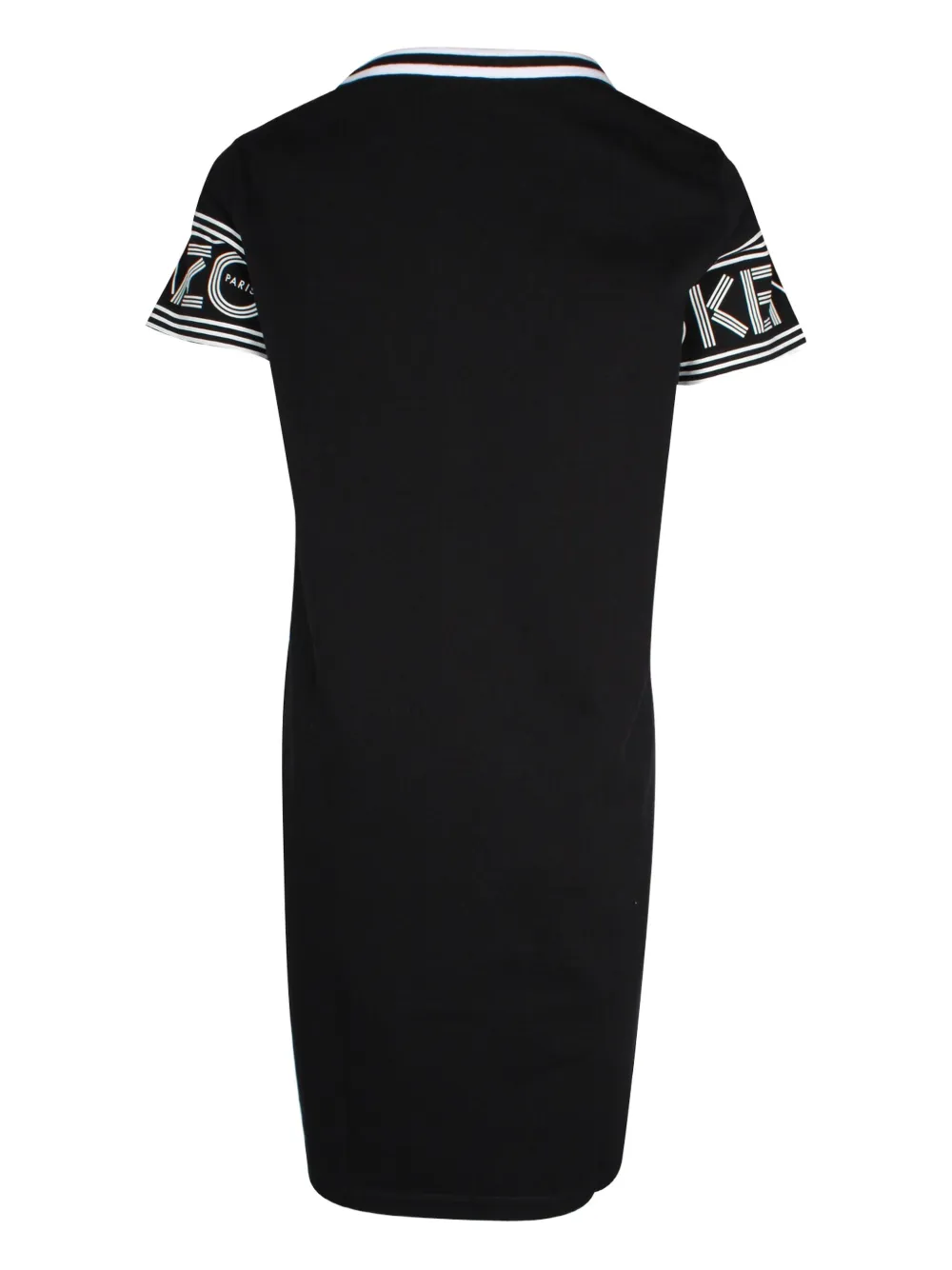 Kenzo Pre-Owned logo-print T-shirt midi dress - Zwart