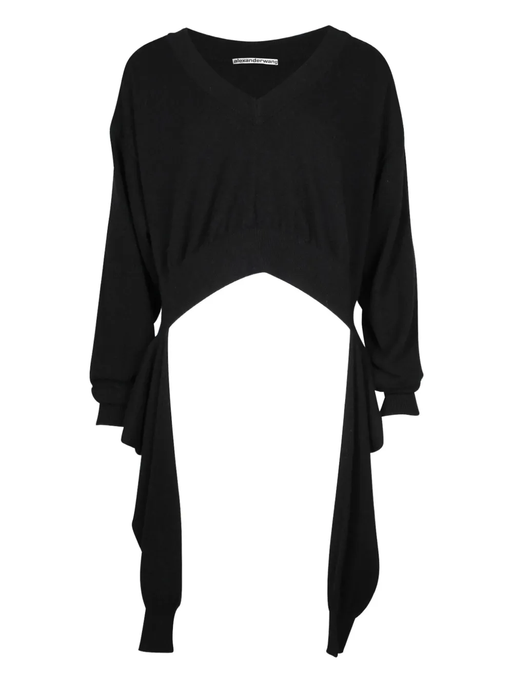 Alexander Wang inverted V-neck sweater | Black | Image 1
