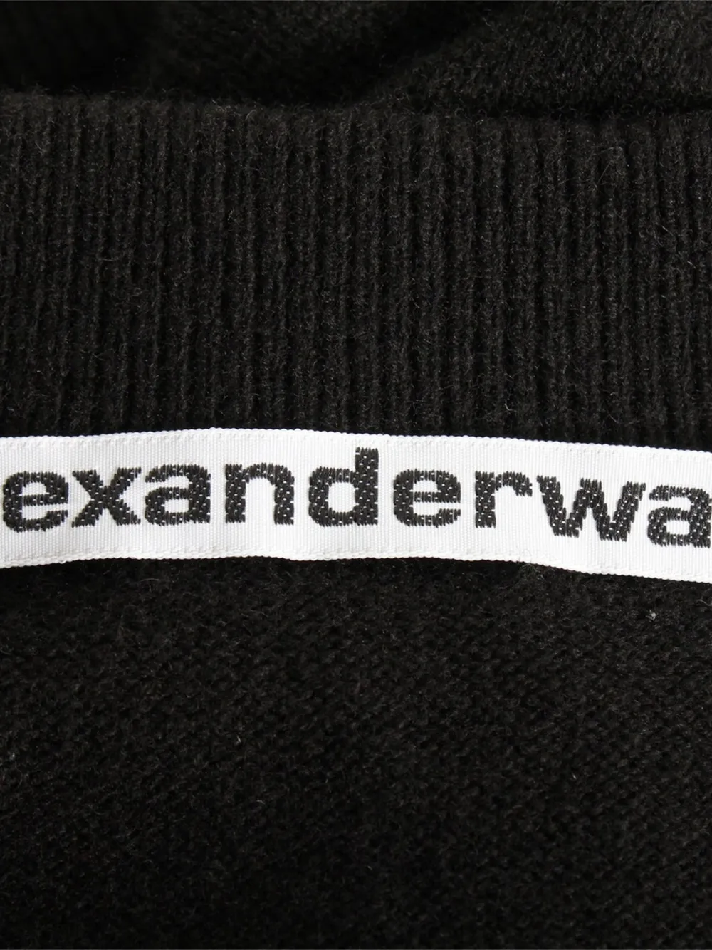 Pre-owned Alexander Wang Inverted V-neck Sweater In Black
