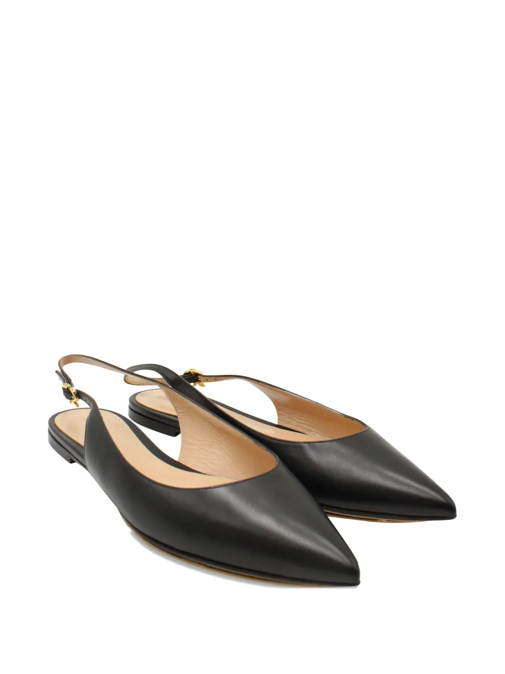 Gianvito Rossi slingback flat pumps - Zwart