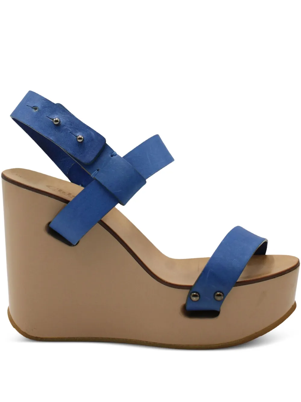 Chloé Vintage slingback wedge sandals - Blau