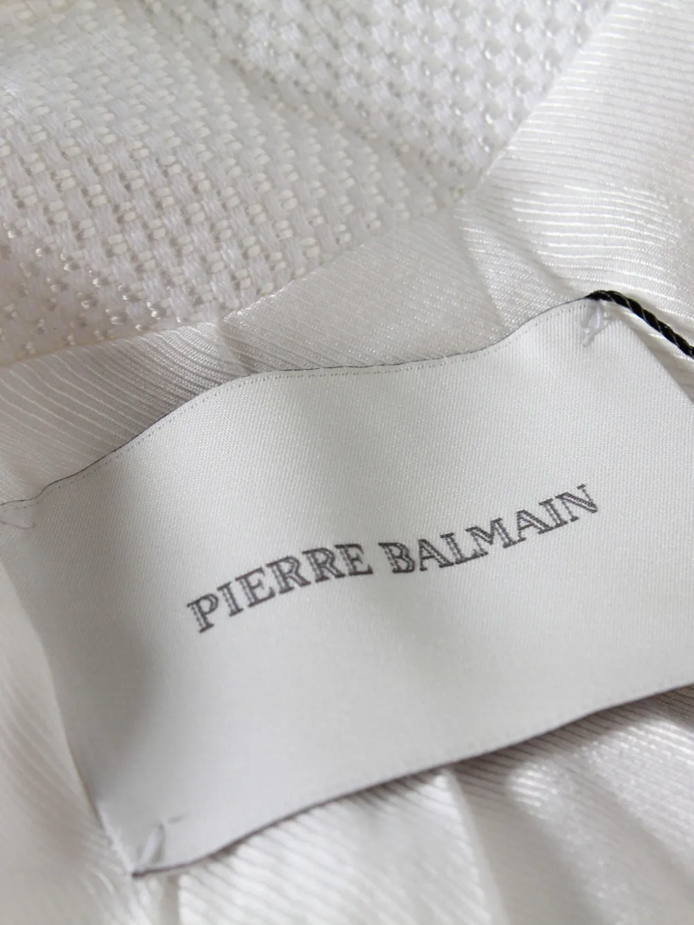 Pre-owned Pierre Balmain Double-breasted Blazer In White