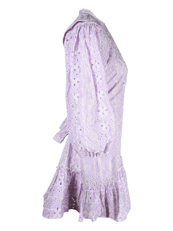 sachin and babi light blue dress Embroidered ruffled maxi dress White For Women