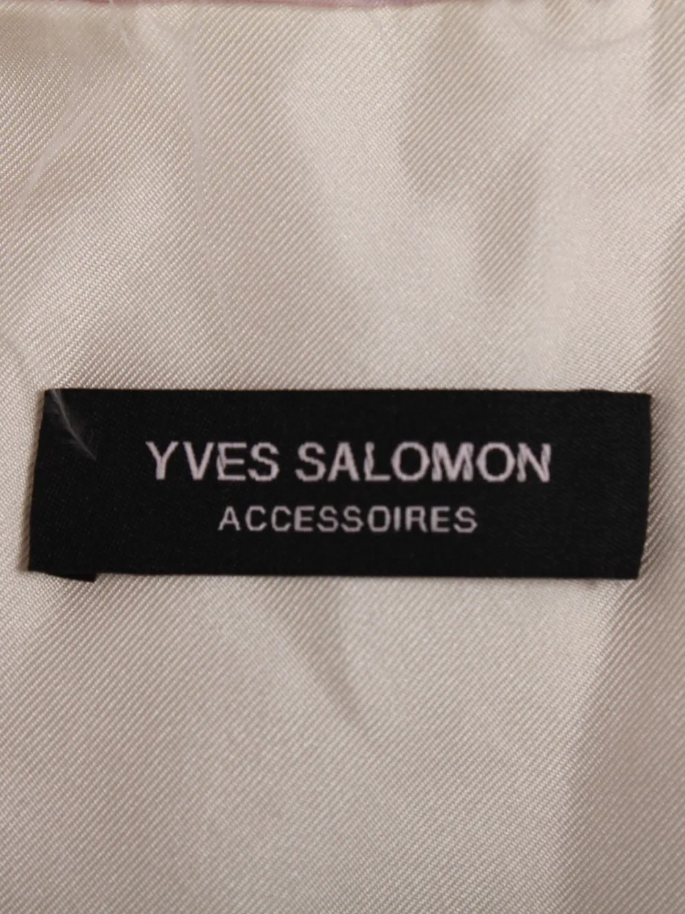 Pre-owned Yves Salomon Feather Satin Vest In Pink