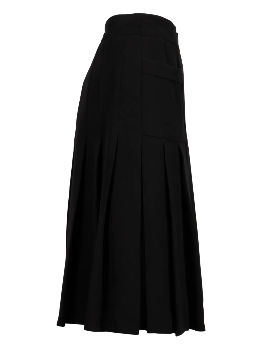 A-line pleated skirt