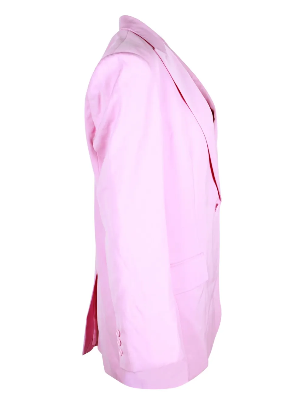 Pre-owned Stella Mccartney Single-breasted Wool Blazer In Pink