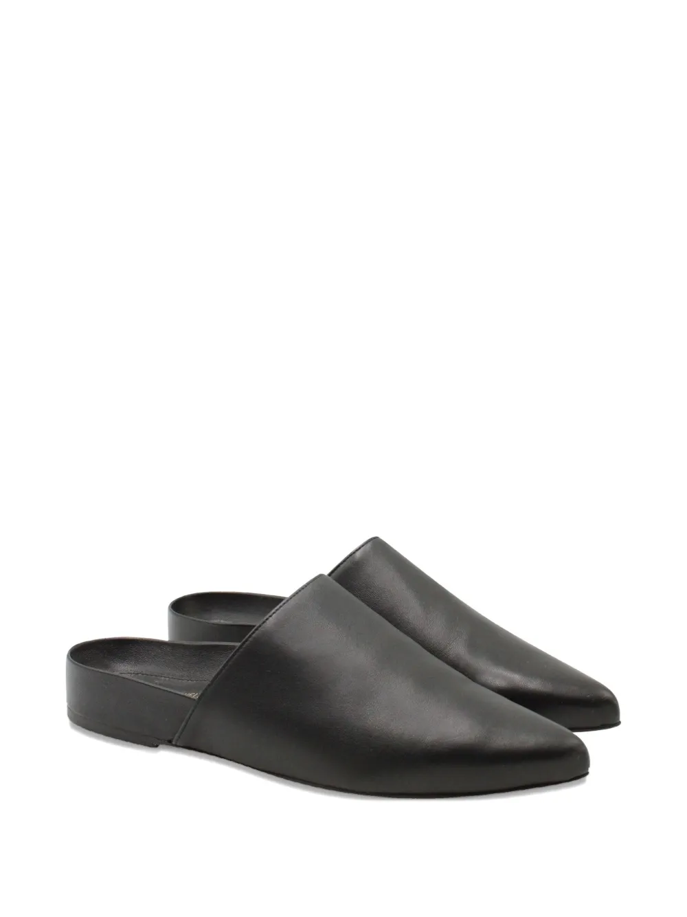 Stuart Weitzman pointed-toe flat mules - Zwart