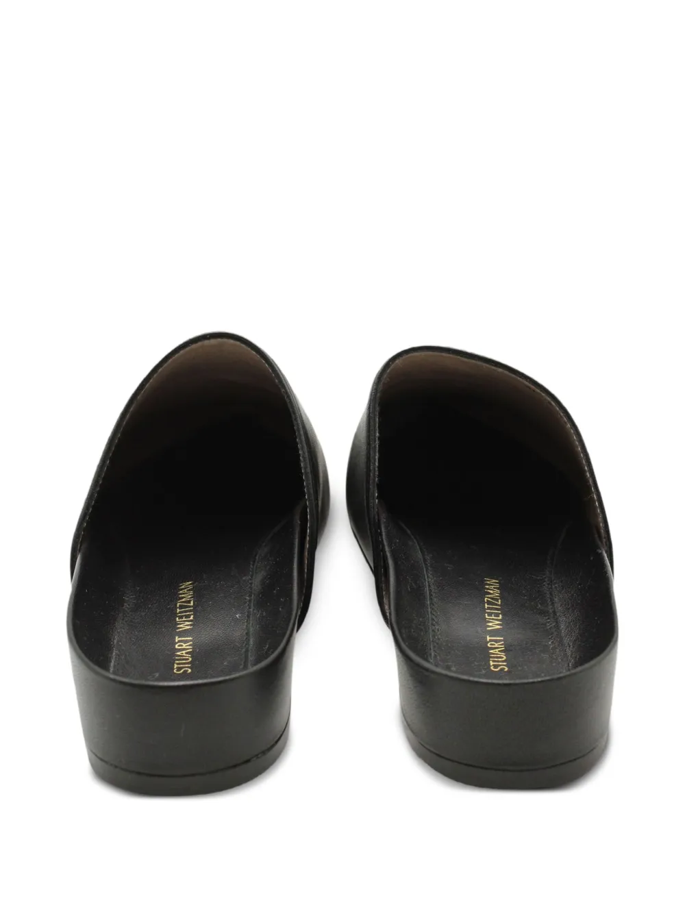  Stuart Weitzman Pointed-toe Flat Mules - Black 