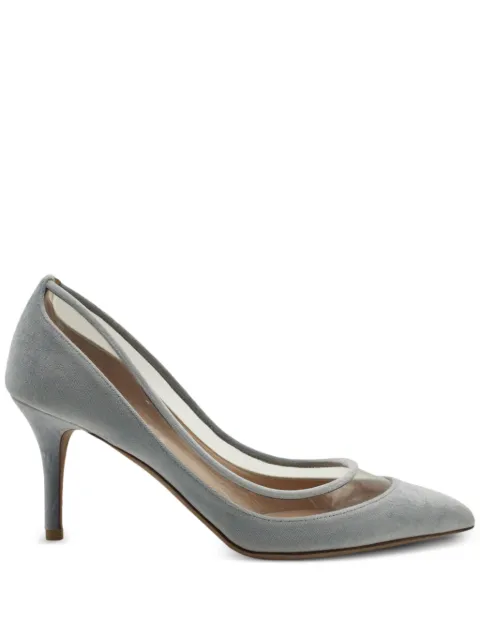 Valentino Garavani Pre-Owned panelled velvet pumps