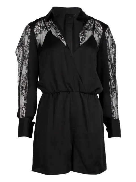 Maje Ines lace-panelled playsuit