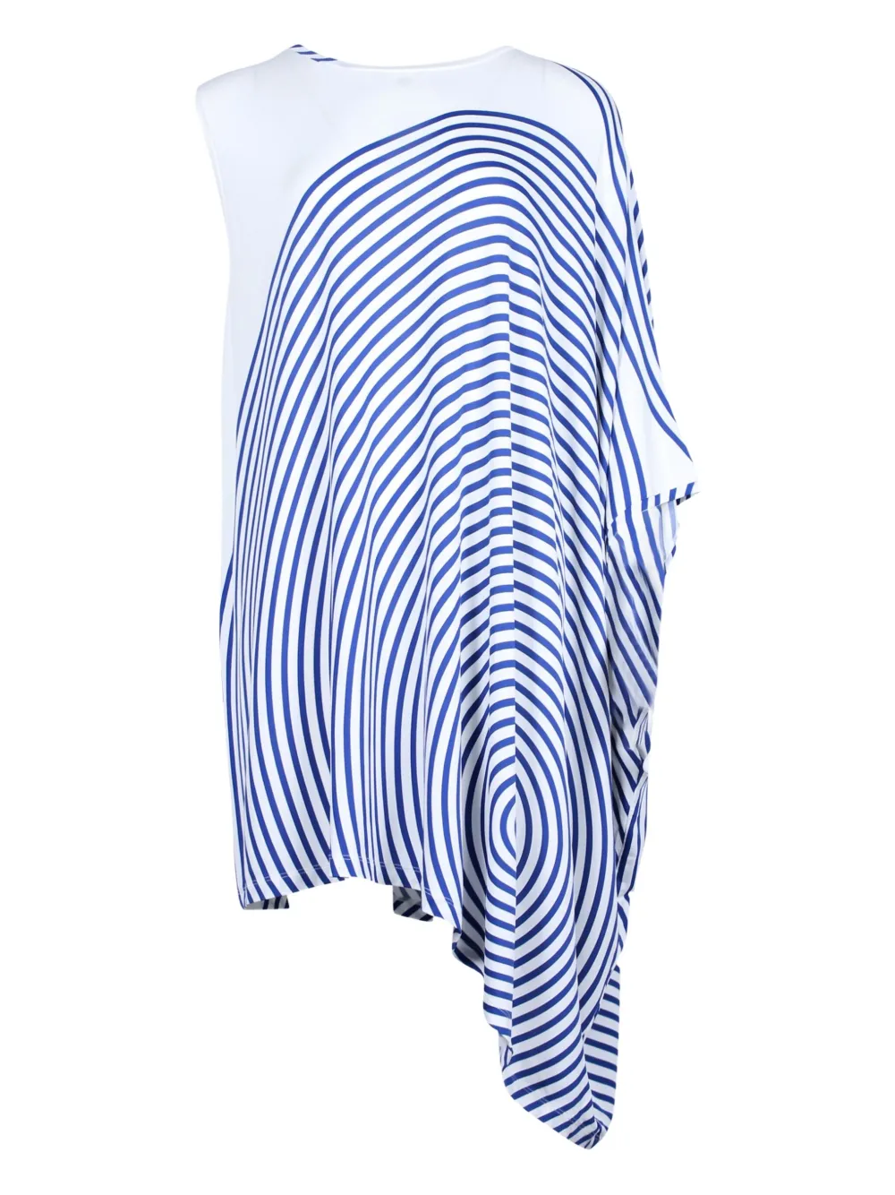 Maison Margiela striped asymmetric mini dress | White | Image 1