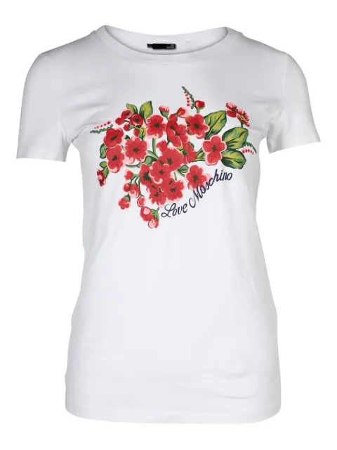 Love Moschino floral-print T-shirt