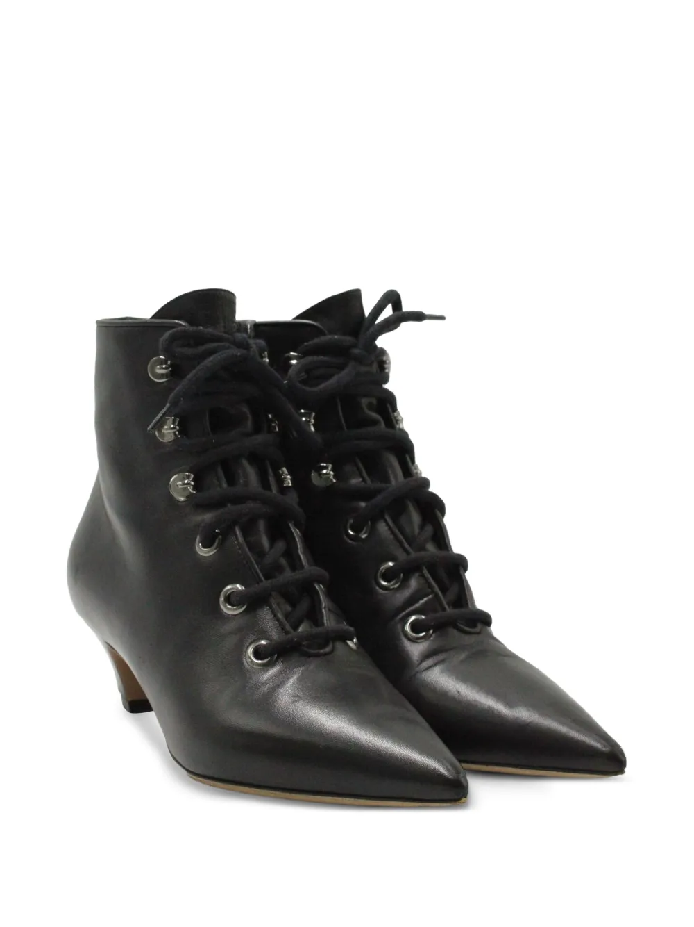 Christian Dior Pre-Owned Leren veterlaarzen - Zwart