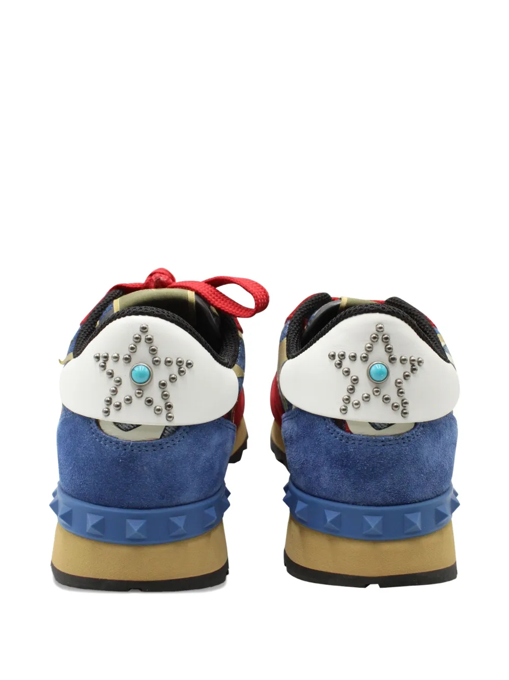Pre-owned Valentino Garavani Rockrunner Star-print Sneakers