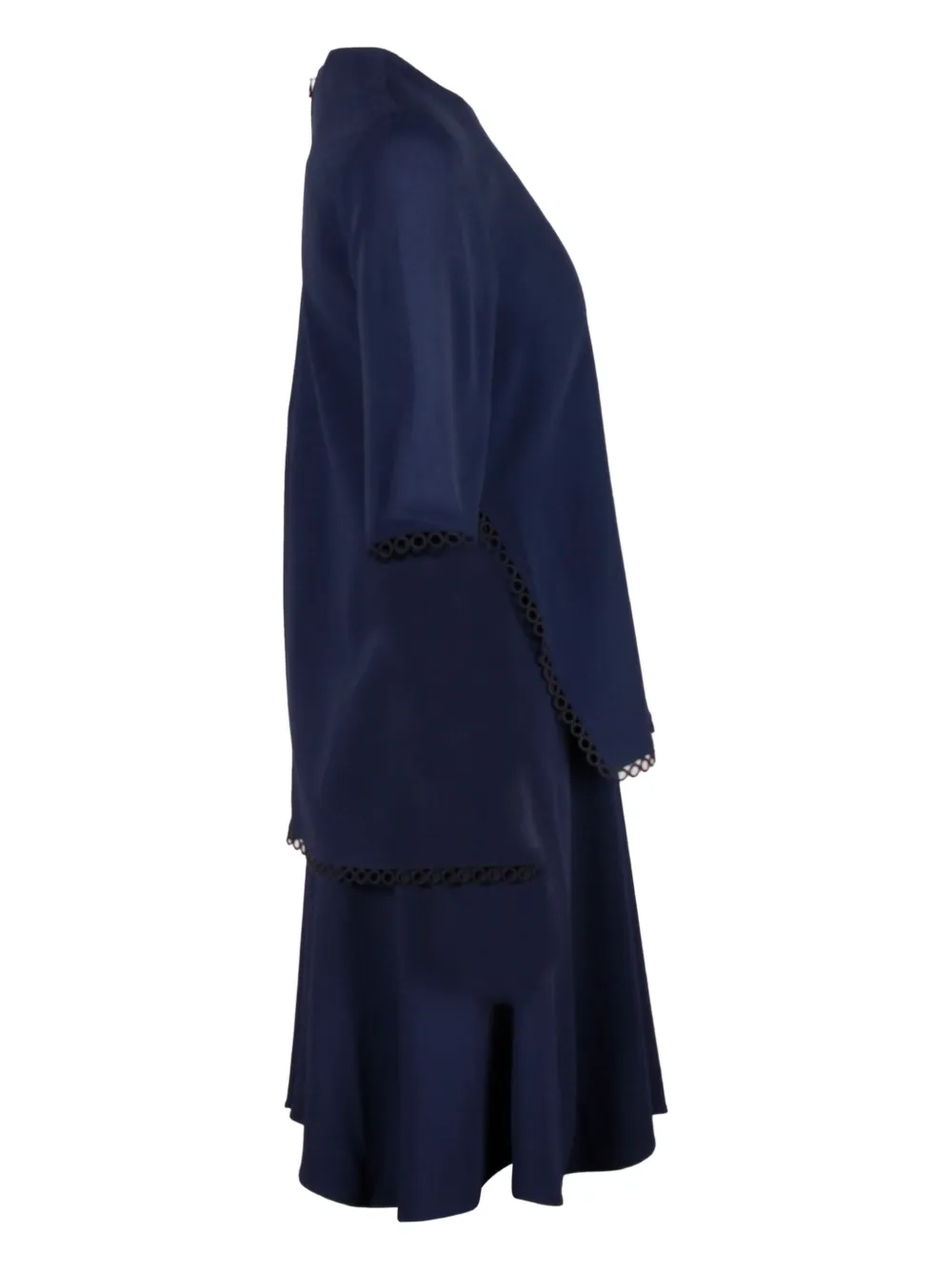 Stella McCartney Pre-Owned layered scalloped mini dress - Blauw