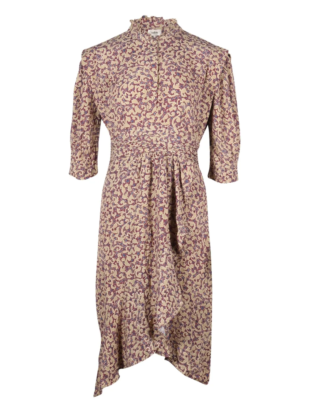 Ba&Sh floral-print midi dress | Neutrals | Image 1