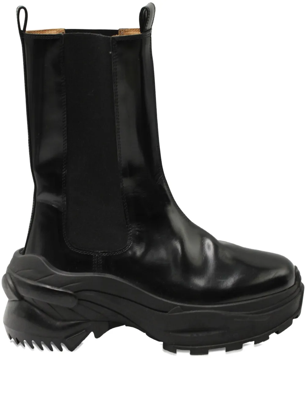 Maison Martin Margiela Pre-Owned ridged-sole leather boots - Nero