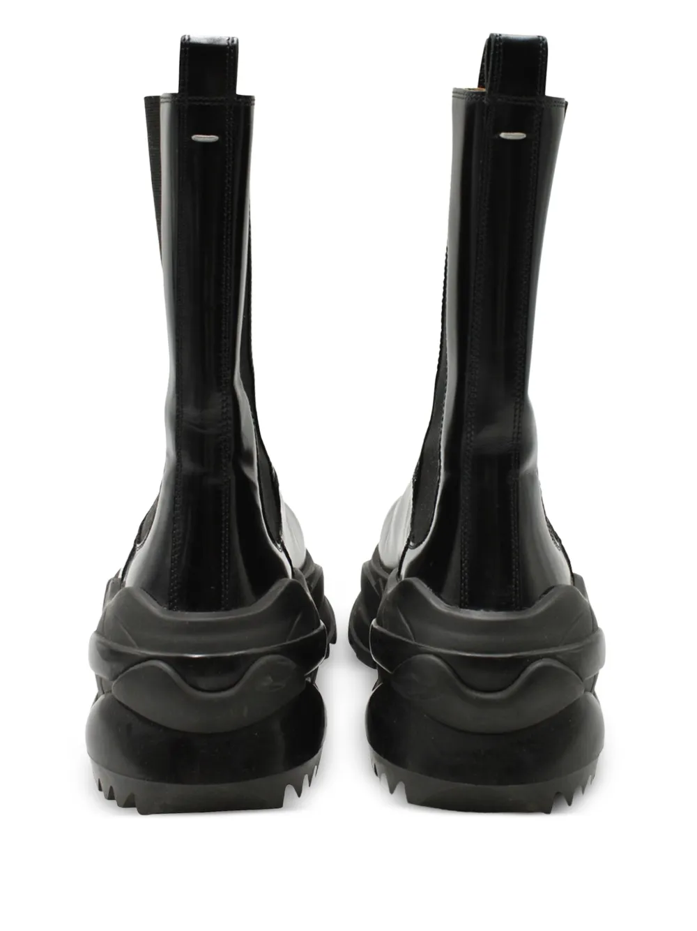 Maison Martin Margiela Pre-Owned بوت جلد بنعل مسنن | Image 2