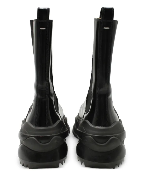 Maison Martin Margiela Pre-Owned レザーブーツ | ブラック | FARFETCH JP