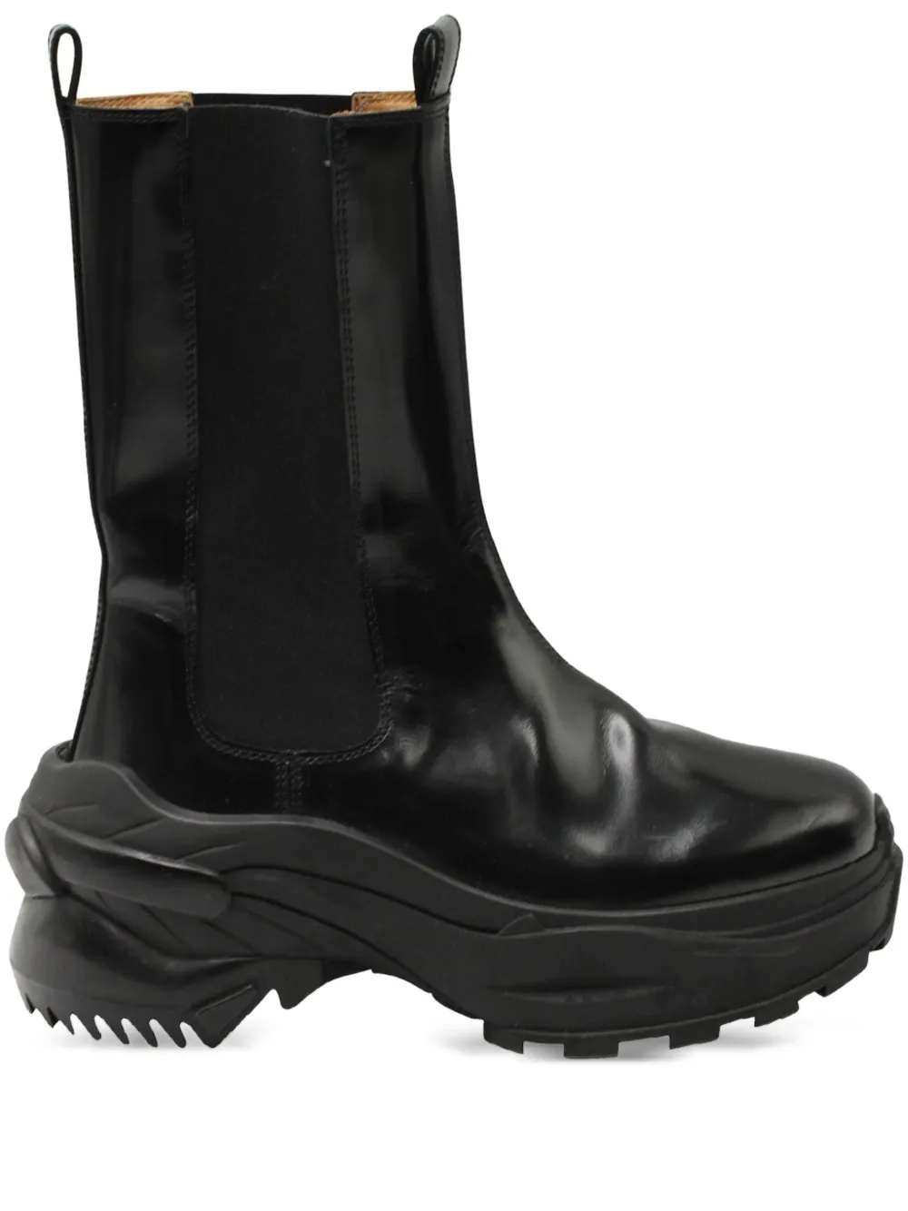 Maison Martin Margiela Pre-Owned بوت جلد بنعل مسنن | أسود | Image 1