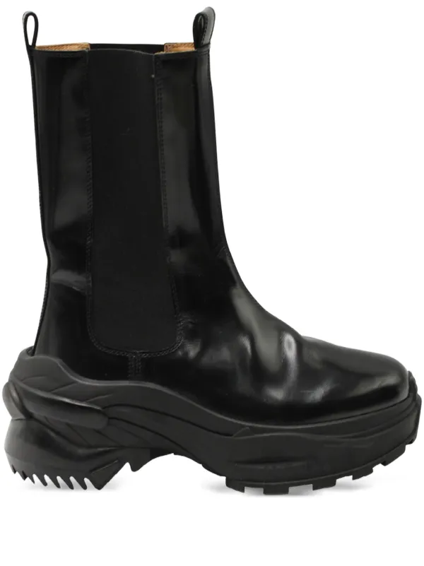 Maison Martin Margiela Pre-Owned レザーブーツ | ブラック | FARFETCH JP