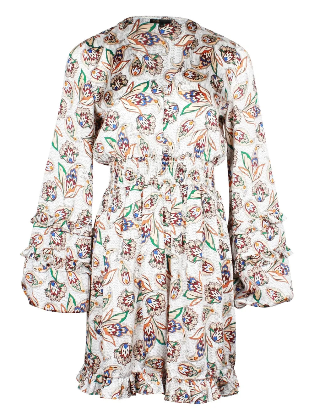 Maje Minikleid mit Print | Weiß | Image 1