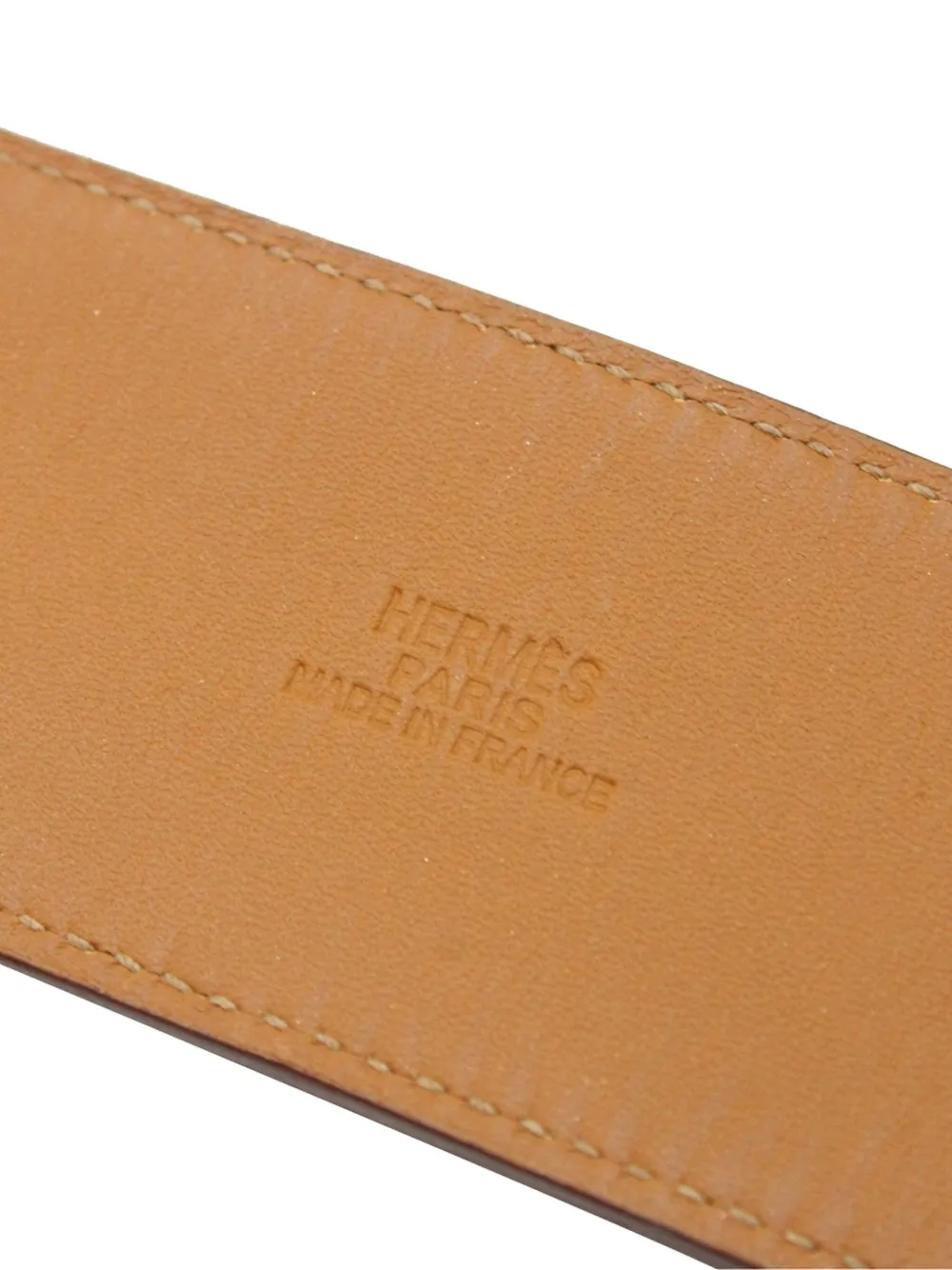 Pre-owned Hermes Bérénice Cuir Bracelet In Red
