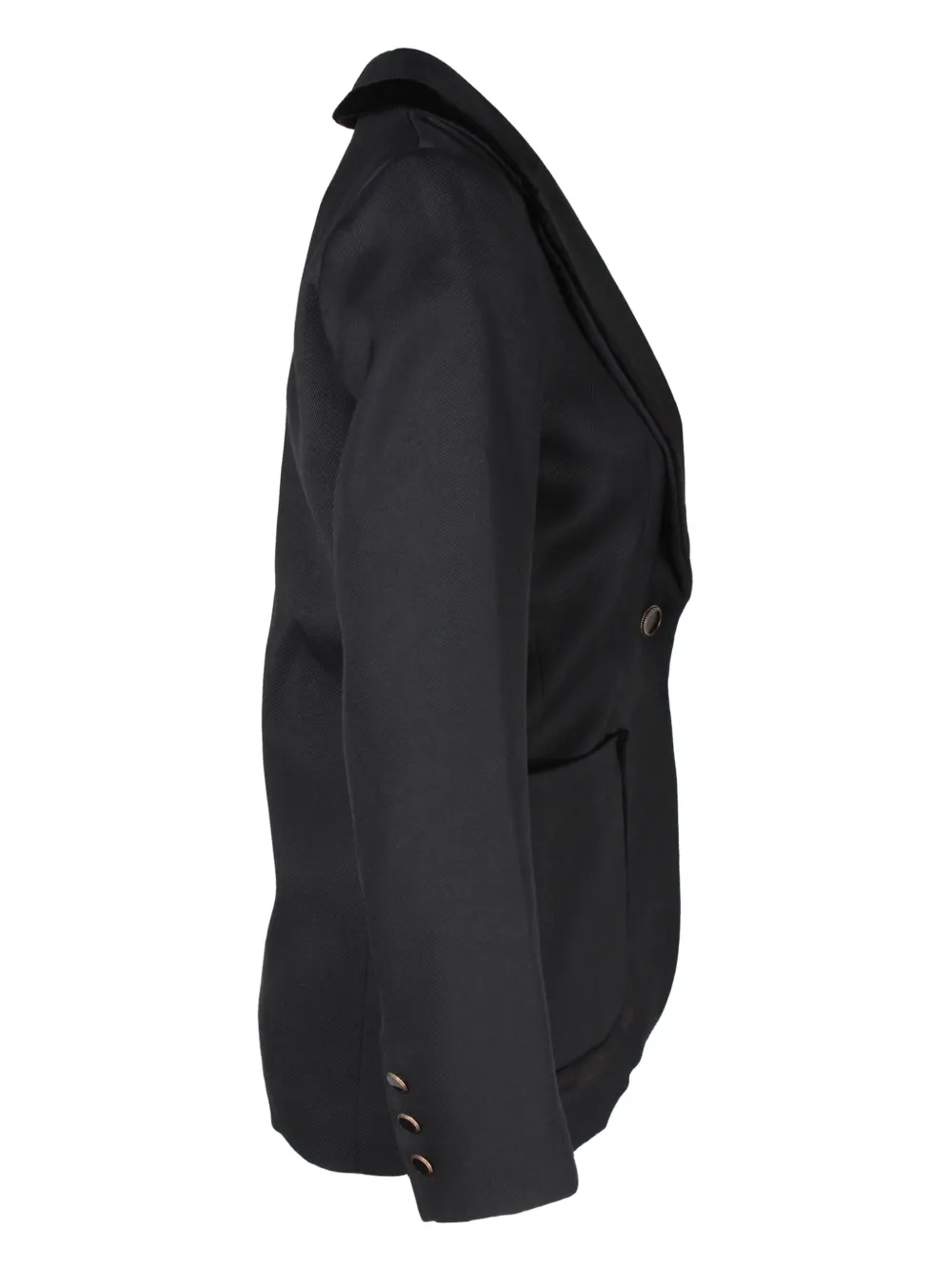 SANDRO Elna velvet-trimmed single-breasted blazer | Image 2