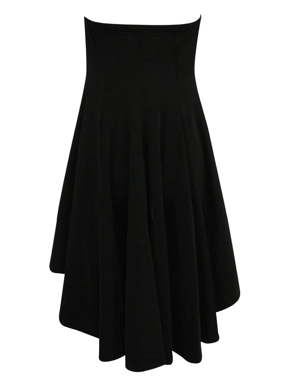 Y-3 tube high-low dress - Zwart