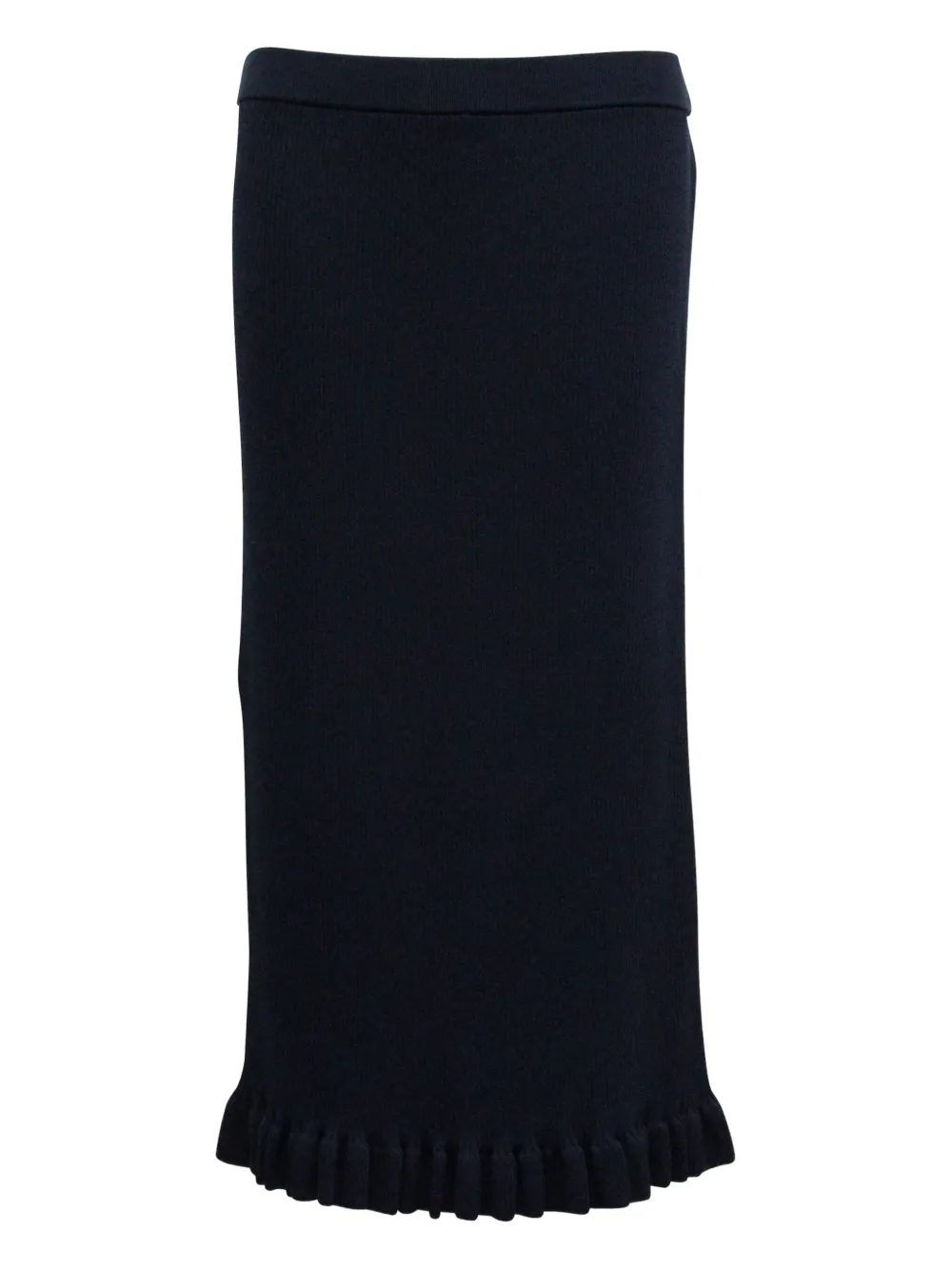Michael Kors Vintage ruffled-hem skirt | Blue | Image 1