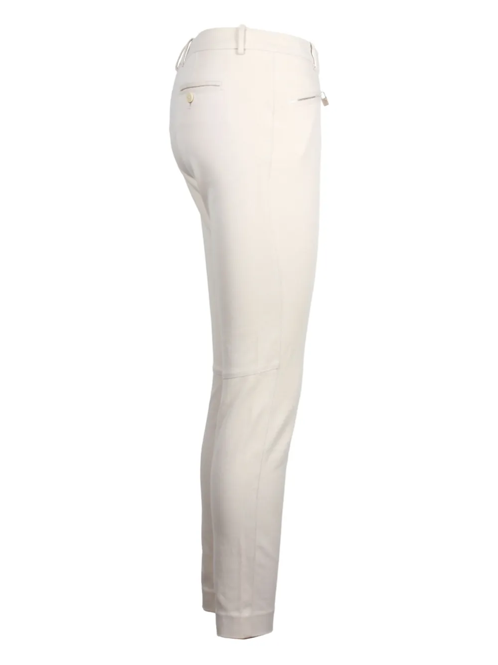 Pre-owned Loro Piana Skinny-cut Trousers In White