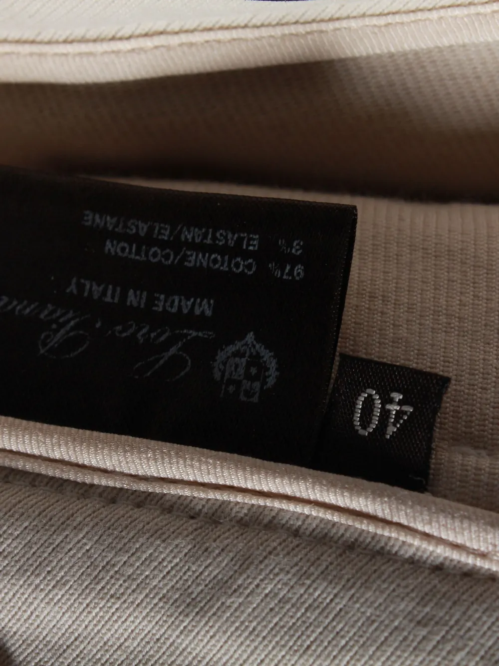 Pre-owned Loro Piana Skinny-cut Trousers In White