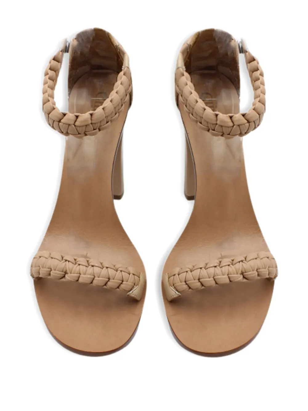 Pre-owned Chloé Vintage Macramé-strap Sandals In Neutral