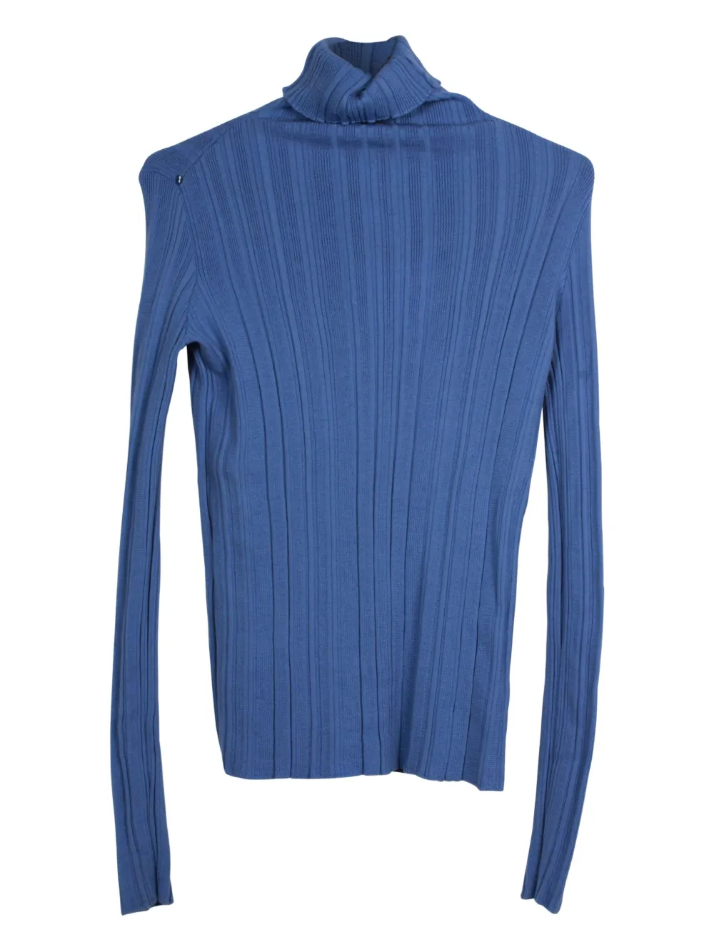 Pre-owned Max Mara Wool Turtleneck Sweater In Blue