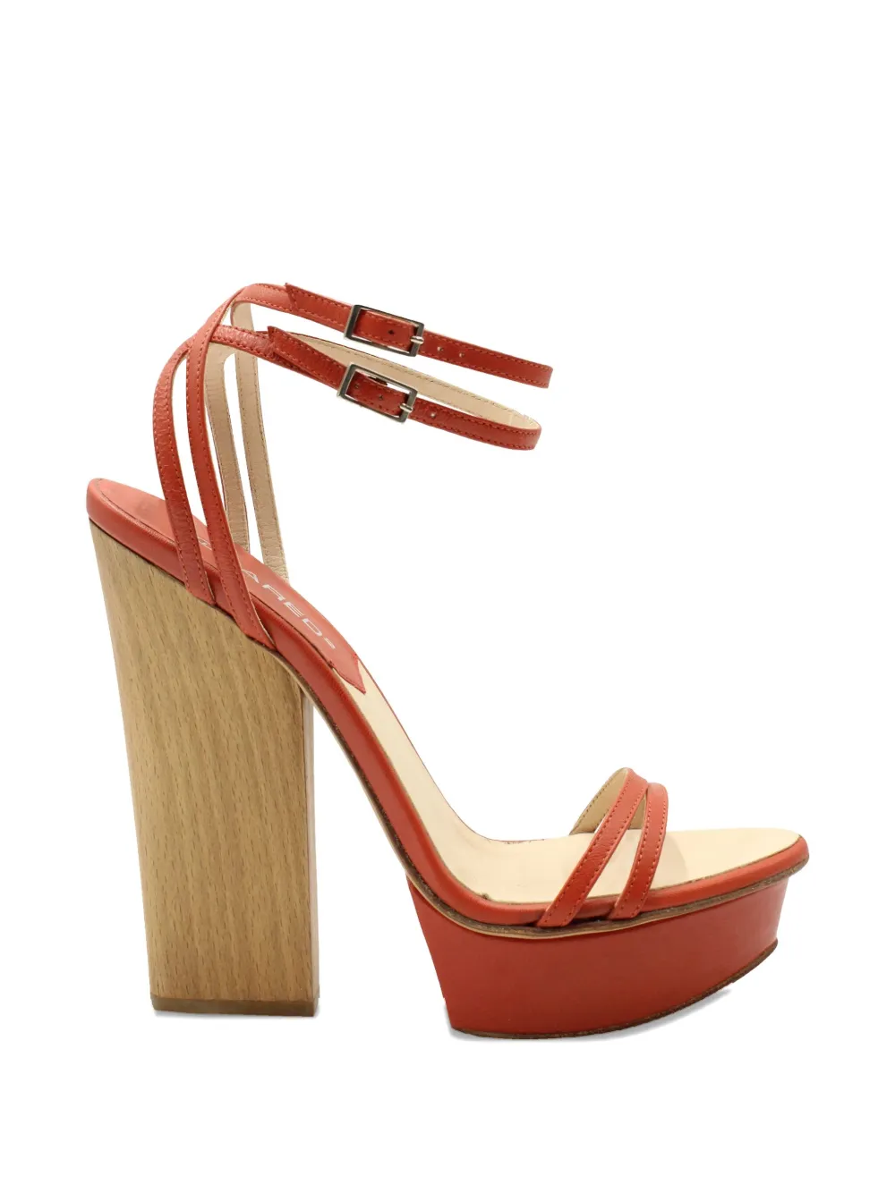 DSQUARED2 double-strap block-heel sandals - Oranje