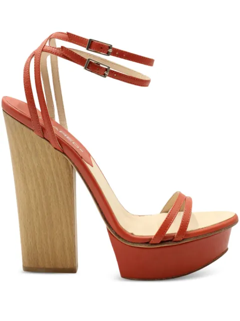 DSQUARED2 double-strap block-heel sandals