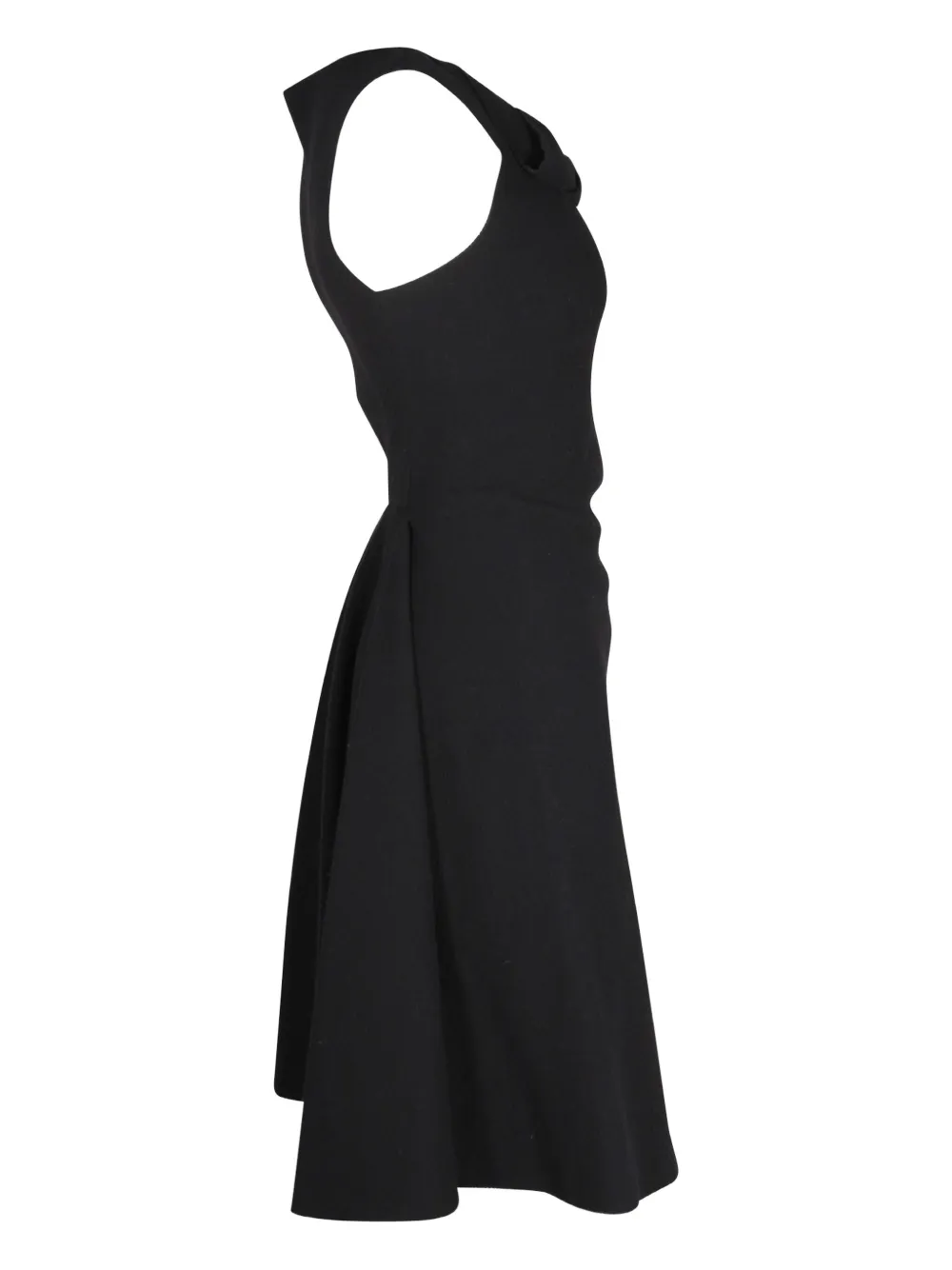 Bottega Veneta Pre-Owned A-line sleeveless midi dress - Zwart