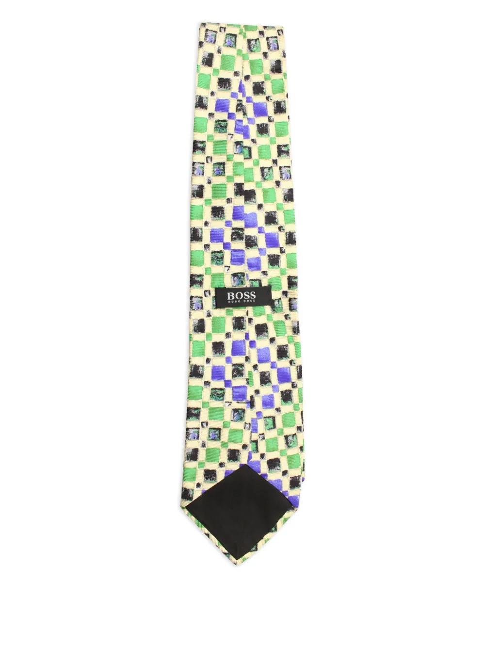 BOSS corbata de seda con estampado geométrico | Image 2